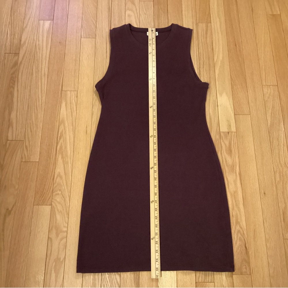 Wilfred Free, cotton dress, mini, burgundy, size large, like new - Picture 5 of 10